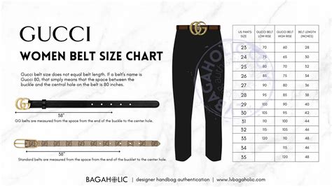 gucci belt size chart us.